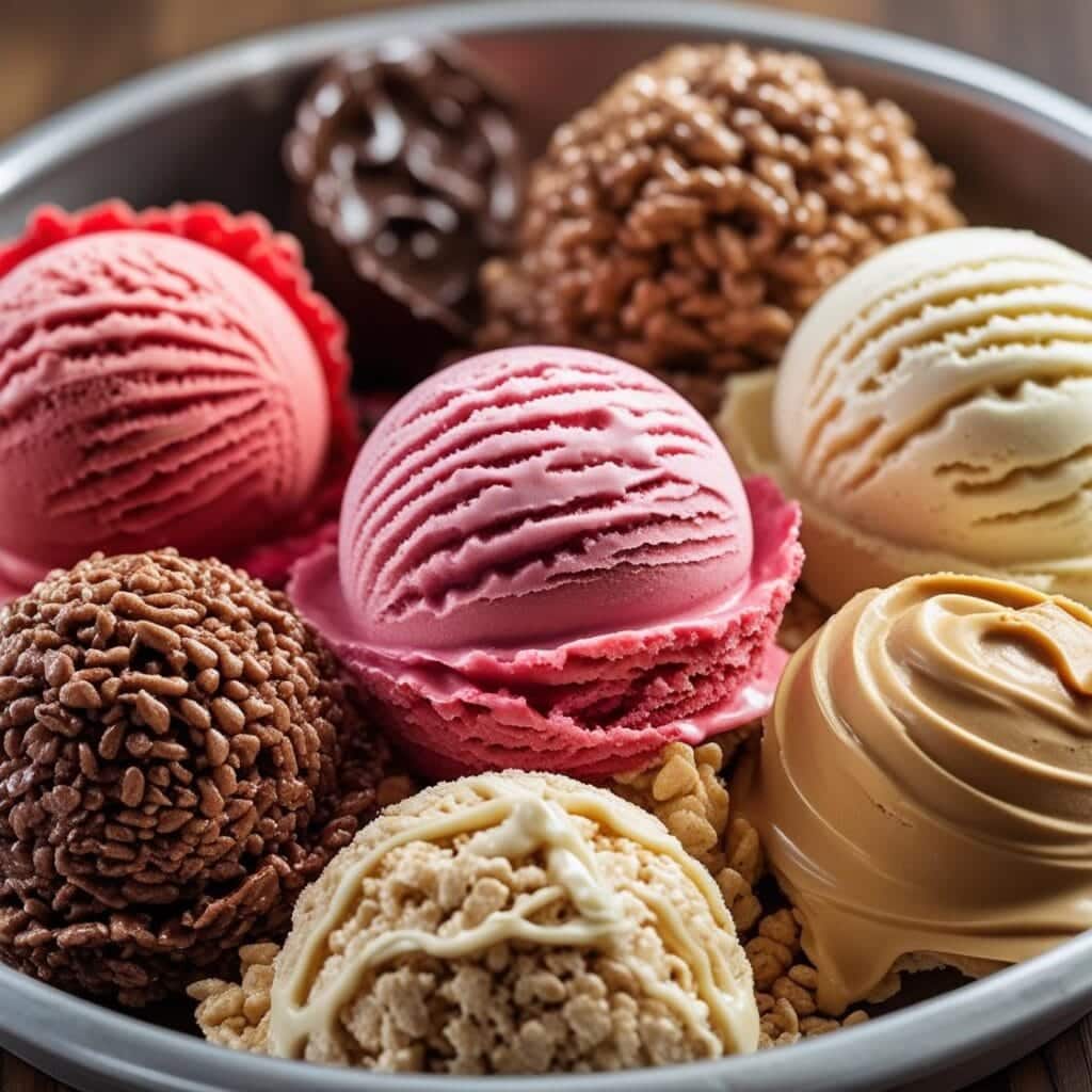 Rice Krispie Ice Cream flavor variations