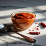 Homemade bang bang sauce in bowl