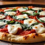 Adding toppings to cottage cheese pizza crust1