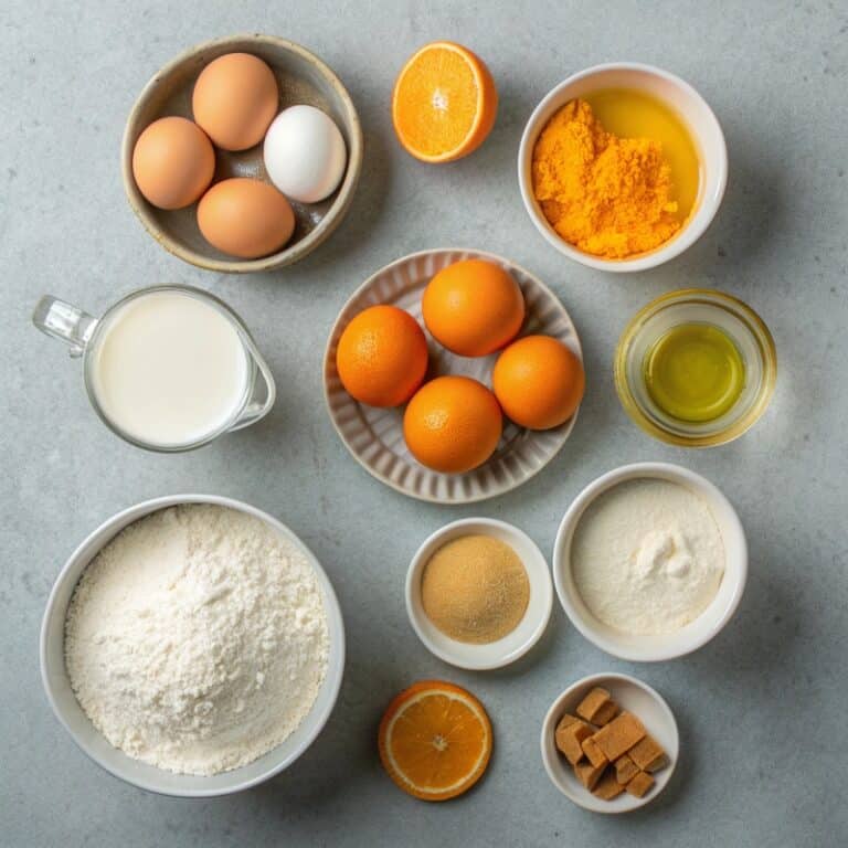 orange-cake-ingredients.jpg Ingredients for orange yogurt cake