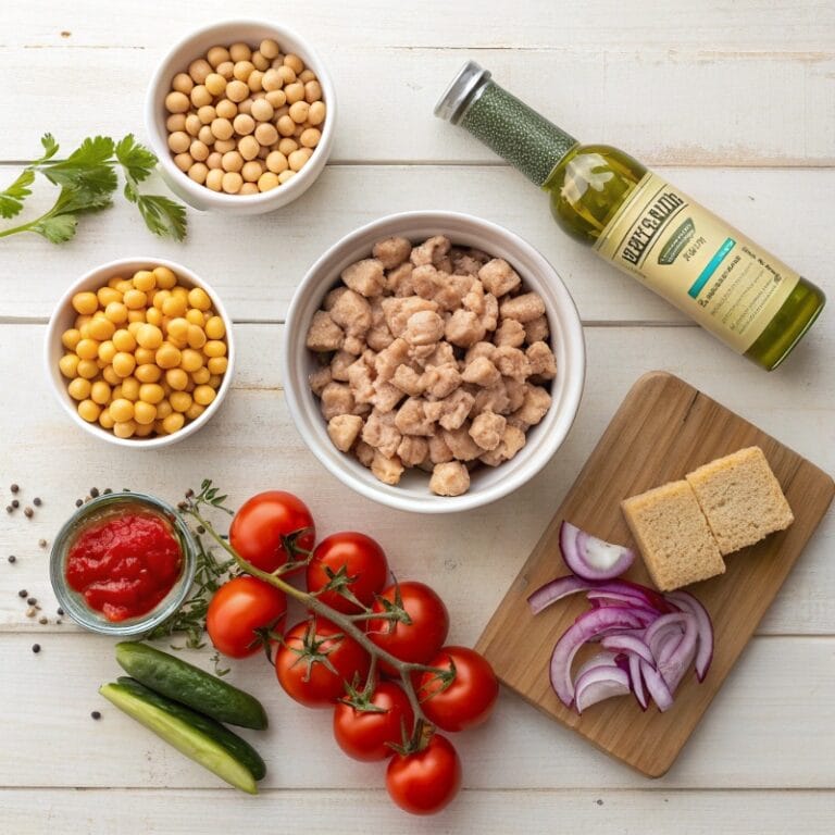 panzanella-salad-ingredients.jpg Ingredients for chickpea and tuna panzanella