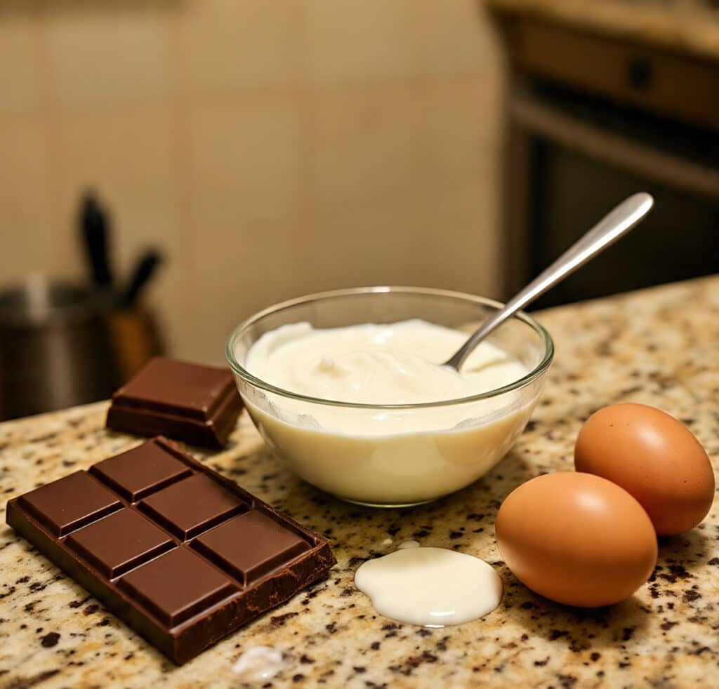Chocolate yogurt cake ingredients