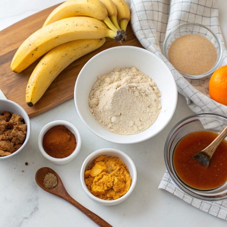 Ingredients for Healthier Pumpkin Banana Bread