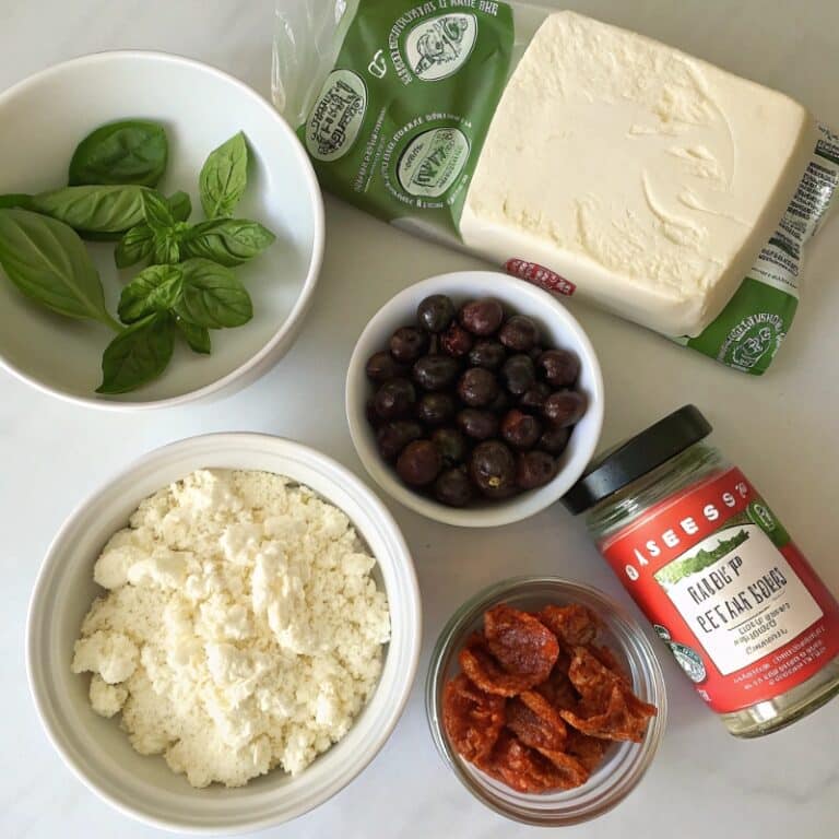 flagel-ingredients.jpg Ingredients for Mediterranean cottage cheese flagels